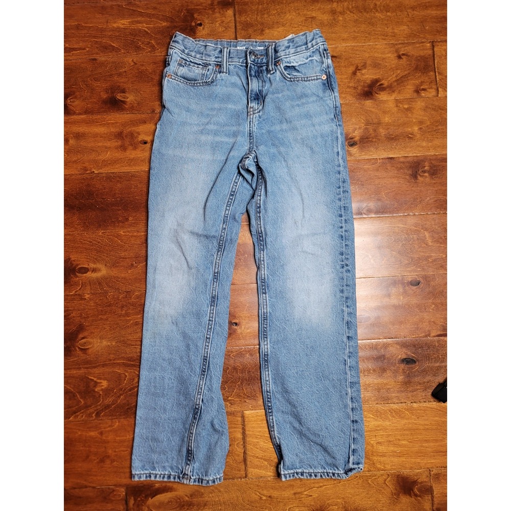 Old Navy Jeans Boys 14 Blue Straight Leg Built-In Tough Denim Medium Wash Kids